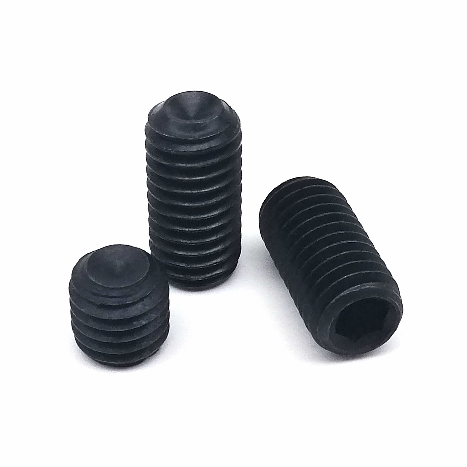 500/1500 pçs M2-M8 din916 aço preto 304 hexágono soquete allen copo ponto conjunto parafuso grub parafuso sortimento kit