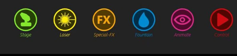 Nueva versión 3.2.7 Depence R3 Dongle y Software Módulo completo sin sincronización de luz de escenario para fuente láser Special-FX Control de animación