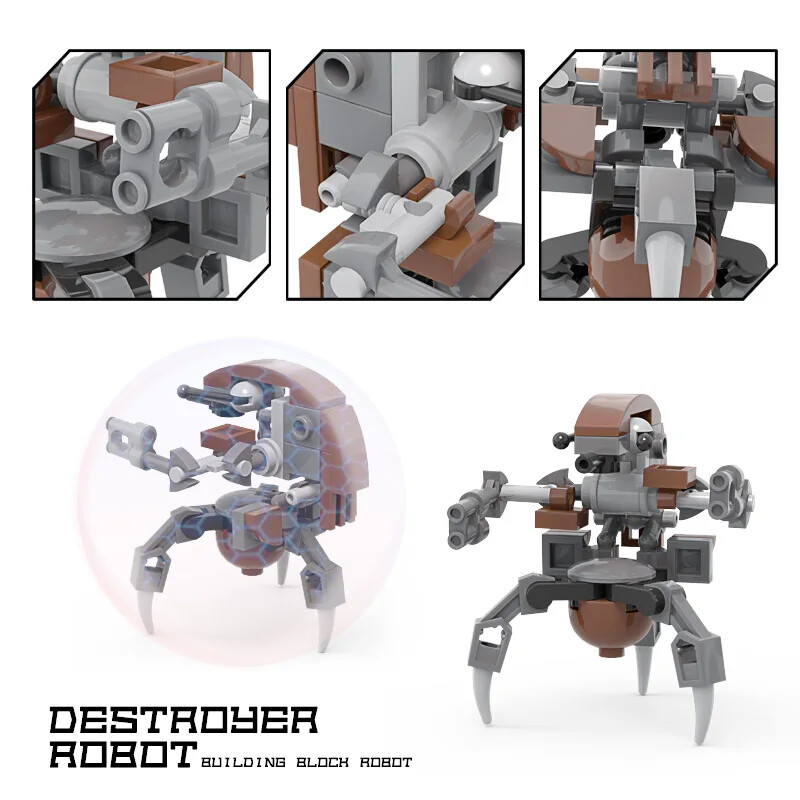 Space Wars Destroyer Droid Droideka Bausteine Sets Droideka The Clone Robot Kreative Bausteine für Kinder Geschenk