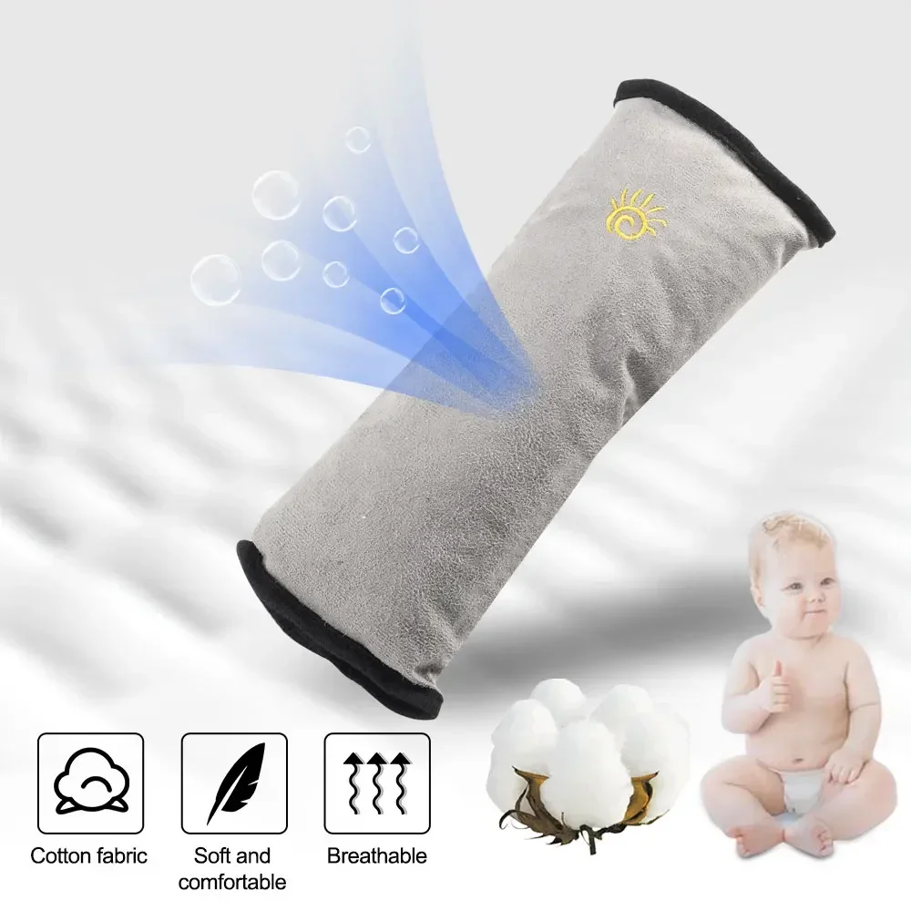 Universal Car Seat Belt หมอนสําหรับเด็กปรับไหล่เด็กวัยหัดเดิน HEAD Protector เด็ก Sleeping Seatbelt Positioner Plush COVER Pad