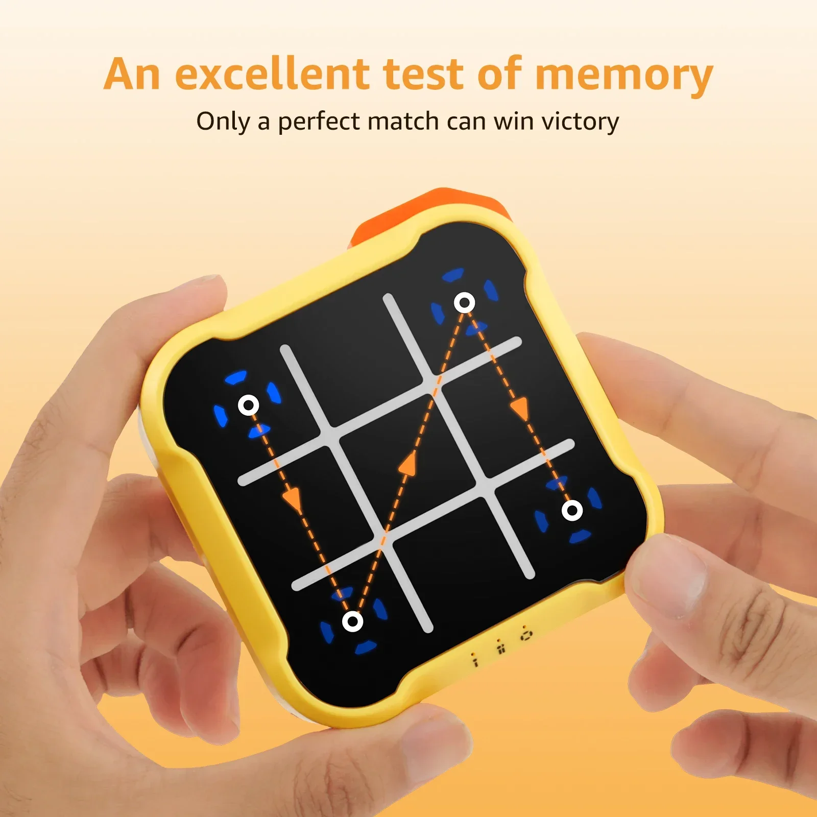 Tic Tac Toe เกมเด็กของเล่นอิเล็กทรอนิกส์ Noughts และ Crosses เกมการฝึกอบรมหน่วยความจํา Infinite แบบพกพาเกมสําหรับเด็กผู้ใหญ่