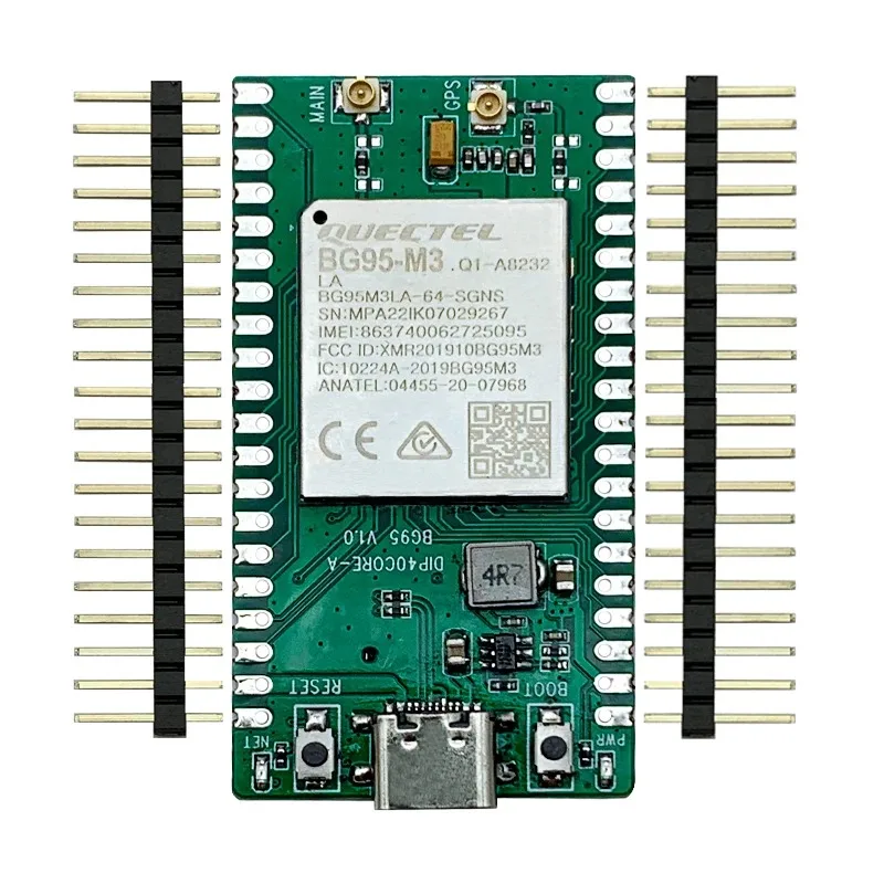 QUECTEL BG95-M3 40PIN OUT PCBA Mini placa de desarrollo con receptor GNSS LPWA GSM NBIOT CATM módulo con ranura para tarjeta SIM