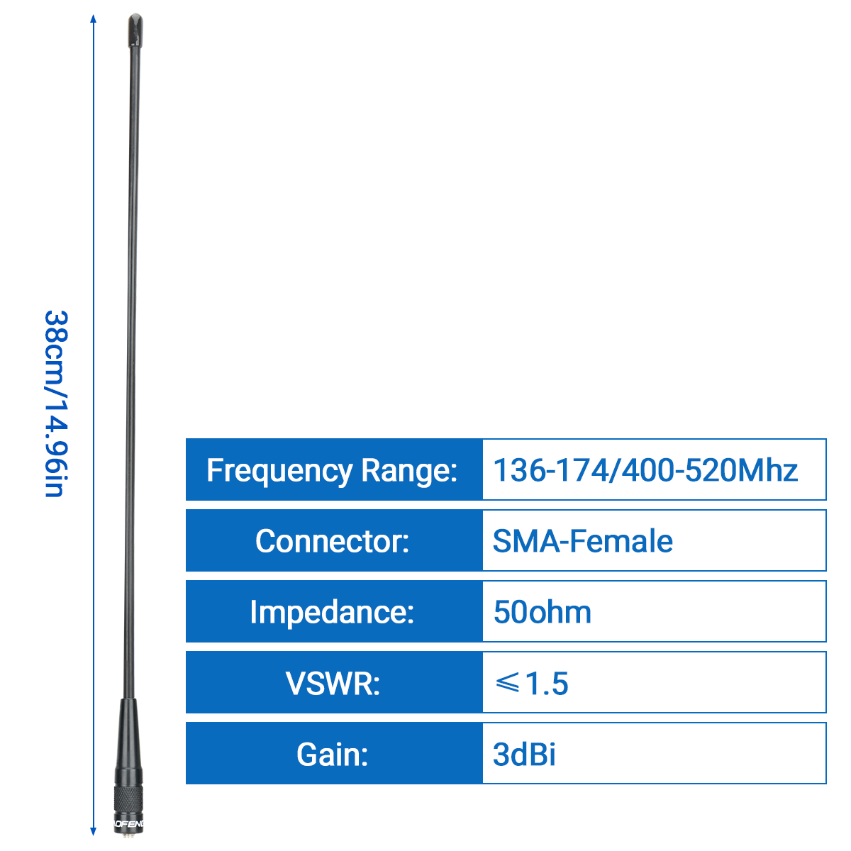 Baofeng BF-771 PRO Dual Band SMA-Vrouwelijke Antenne Walkie Talkie Zweepantenne Voor UV-5R BF-888S UV21 PRO 5RH Quansheng UV-K6 UV K5