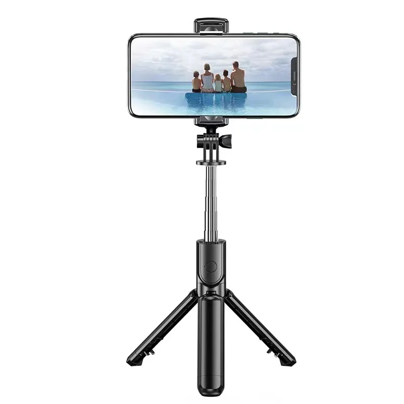 Bluetooth Wireless Selfie Stick Mini Tripod Extendable Monopod Remote Shutter For iPhone 16 15 Samsung S23 Xiaomi Phone Holder