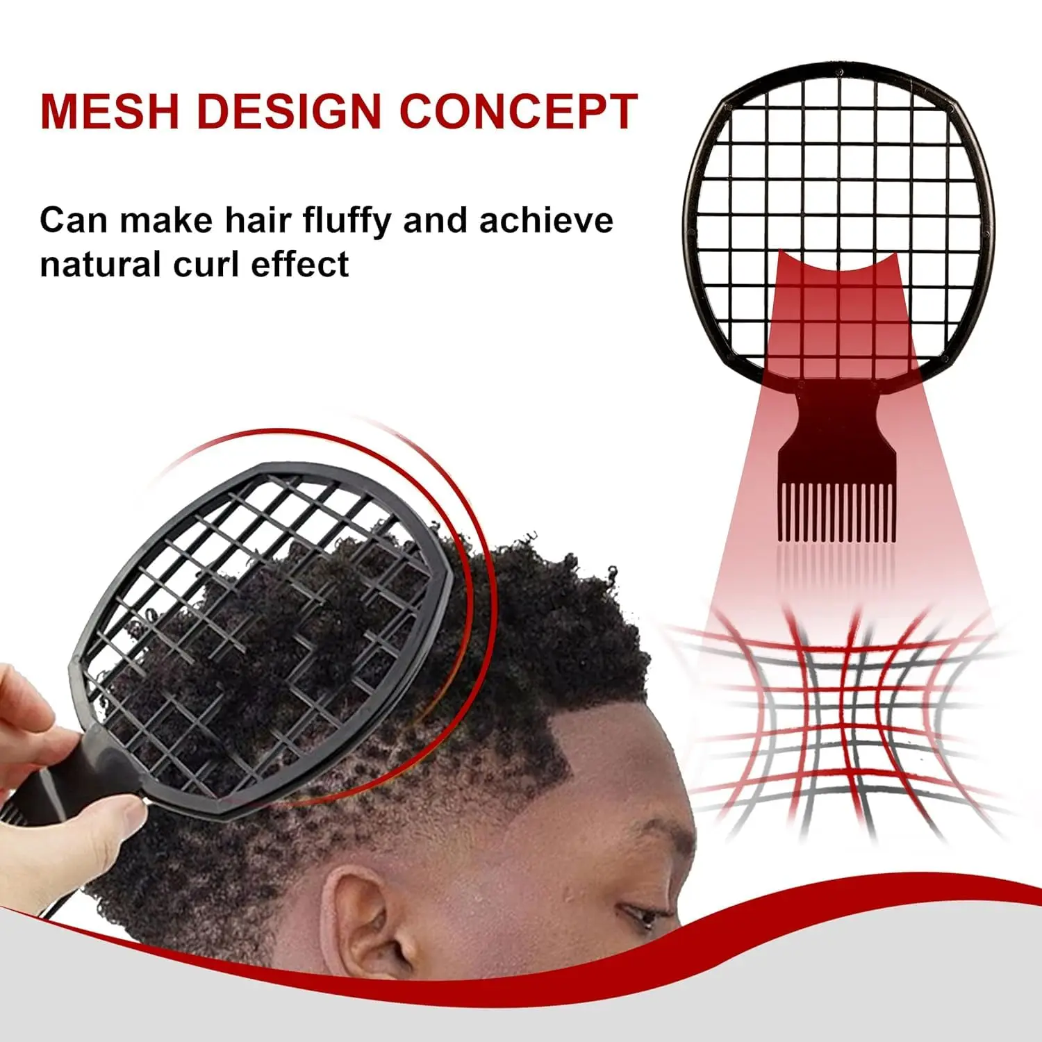 2 ชิ้น Afro Twist หวีผมฟองน้ําสําหรับผู้ชายและผู้หญิงผมหยิกแปรงฟองน้ําสําหรับช่างทําผมและส่วนบุคคลผมหยิกจัดแต่งทรงผม