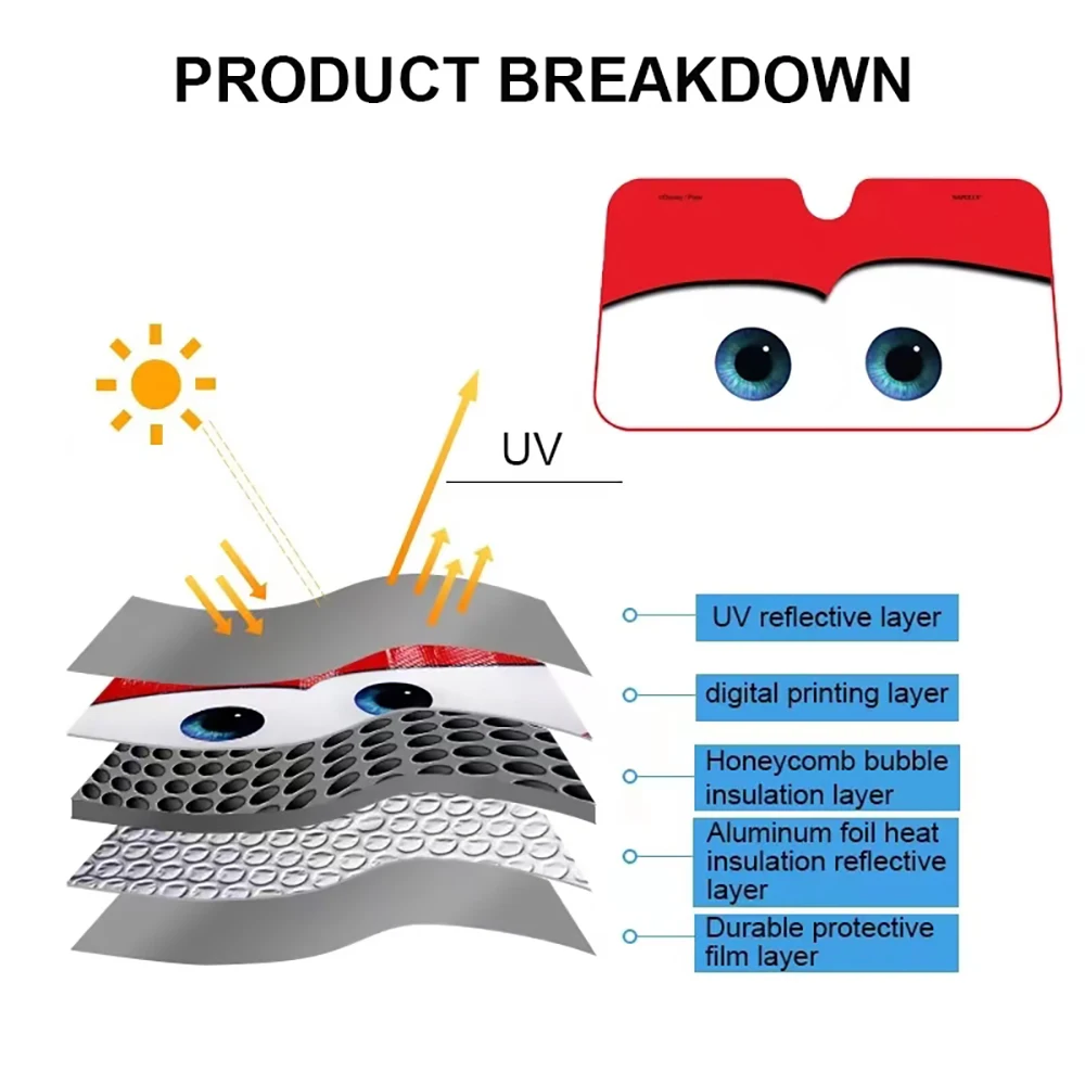Pára-brisa aquecido para janela do carro, proteção solar, tampa do pára-brisas, sombra solar, auto sol viseira, 4 cores