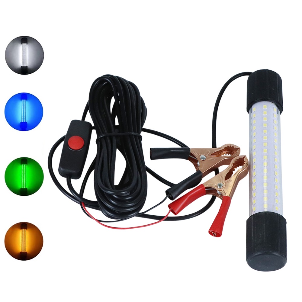 Luces LED de pesca de 13W DC12V, lámpara de pesca subacuática impermeable, lámparas de pesca nocturna sumergibles para barcos, luz de Krill de calamar para atraer