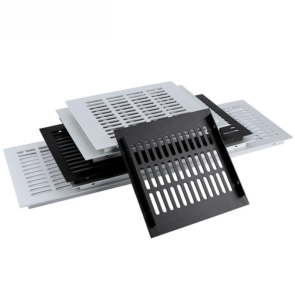 200mm retangular ventilação de ar capa liga alumínio grade ventilação para guarda-roupa sapato armário móveis ventilador malha