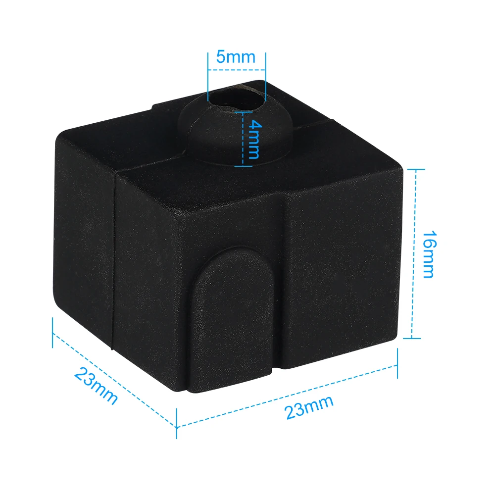 5/10 Uds calcetines de silicona para Ender 3 V3 SE cubierta de bloque calefactor Hotend funda de aislamiento térmico para Creality Ender3-V3 SE, Color negro