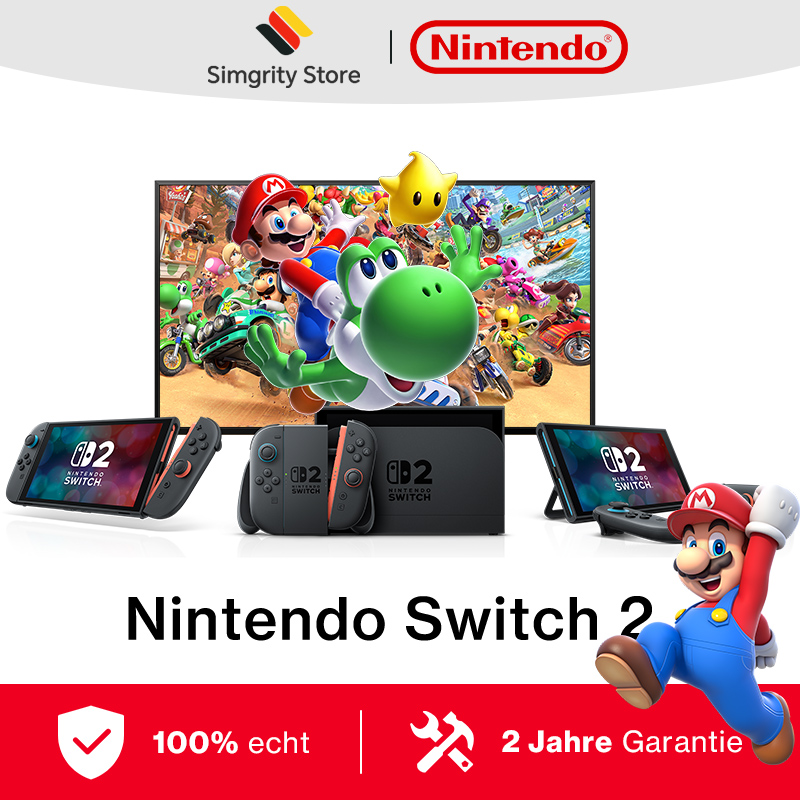 【Marke+】Nintendo Switch 2 mit Mario Kart World 7,9-Zoll-LCD-Display Joy-Con2-Griffkonsole Stabiler TV-Modus Videospielen