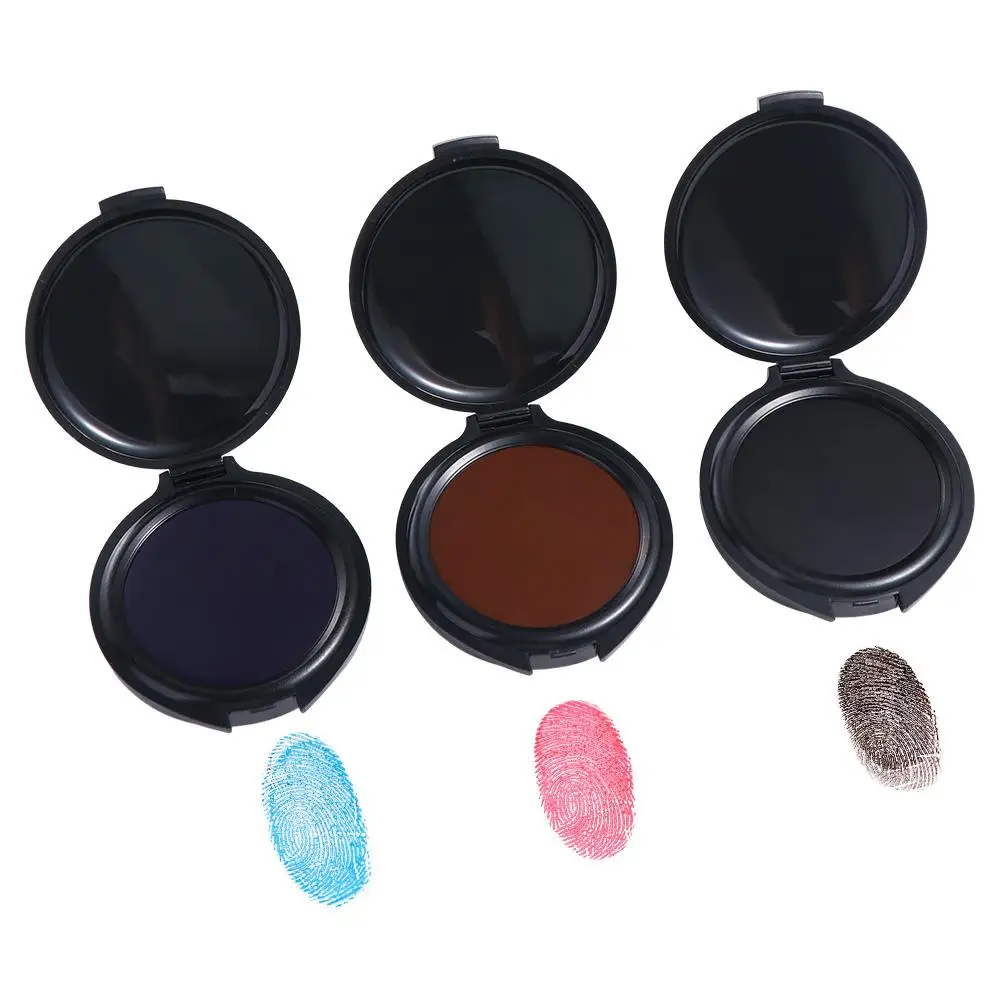 ข้อตกลงธุรกิจ CLEAR Stamping สัญญาอุปกรณ์สํานักงาน MINI ลายนิ้วมือหมึก Pad Thumbprint Ink Pad ชุดลายนิ้วมือ