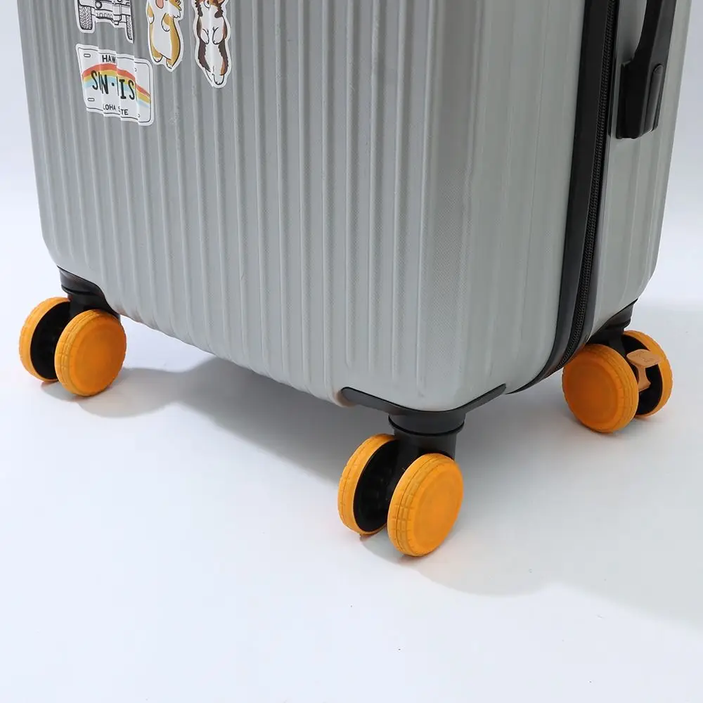 Protector de ruedas de equipaje de silicona, Reduce el desgaste de las ruedas, piezas de maleta, ejes, cubierta protectora de ruedas de maleta