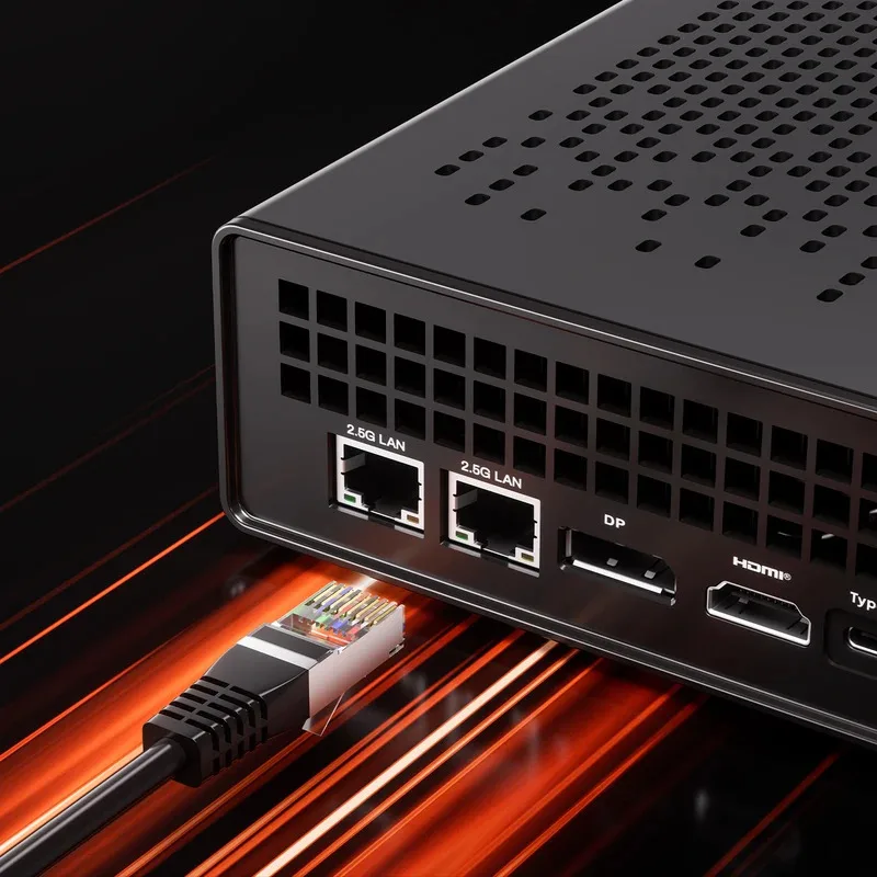 MINISFORUM MS-A1 Mini PC Barebones AMD AM5 ซ็อกเก็ต USB4.0 ไม่มี CPU/RAM/SSD/OS OCulink Tri-Display Gaming มินิเดสก์ท็อปคอมพิวเตอร์