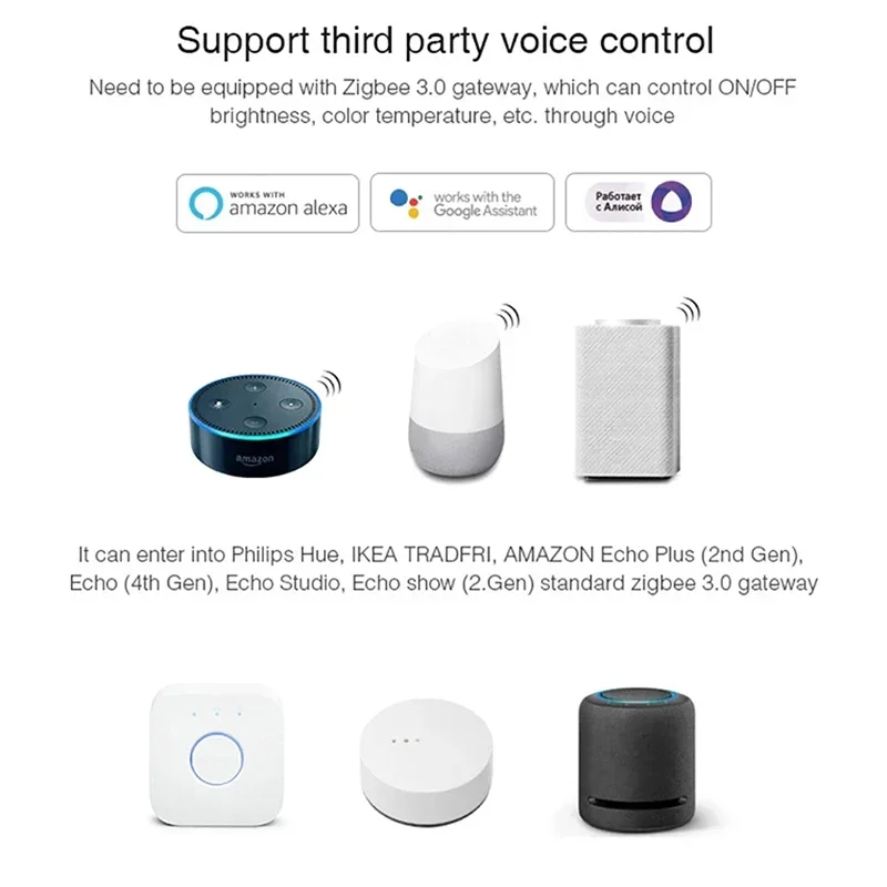 Controlador de tira Led Tuya Zigbee para CCT RGB RGBW RGB + CCT, cinta LED, Control por aplicación de voz, controlador de luz LED de 12V, Alexa