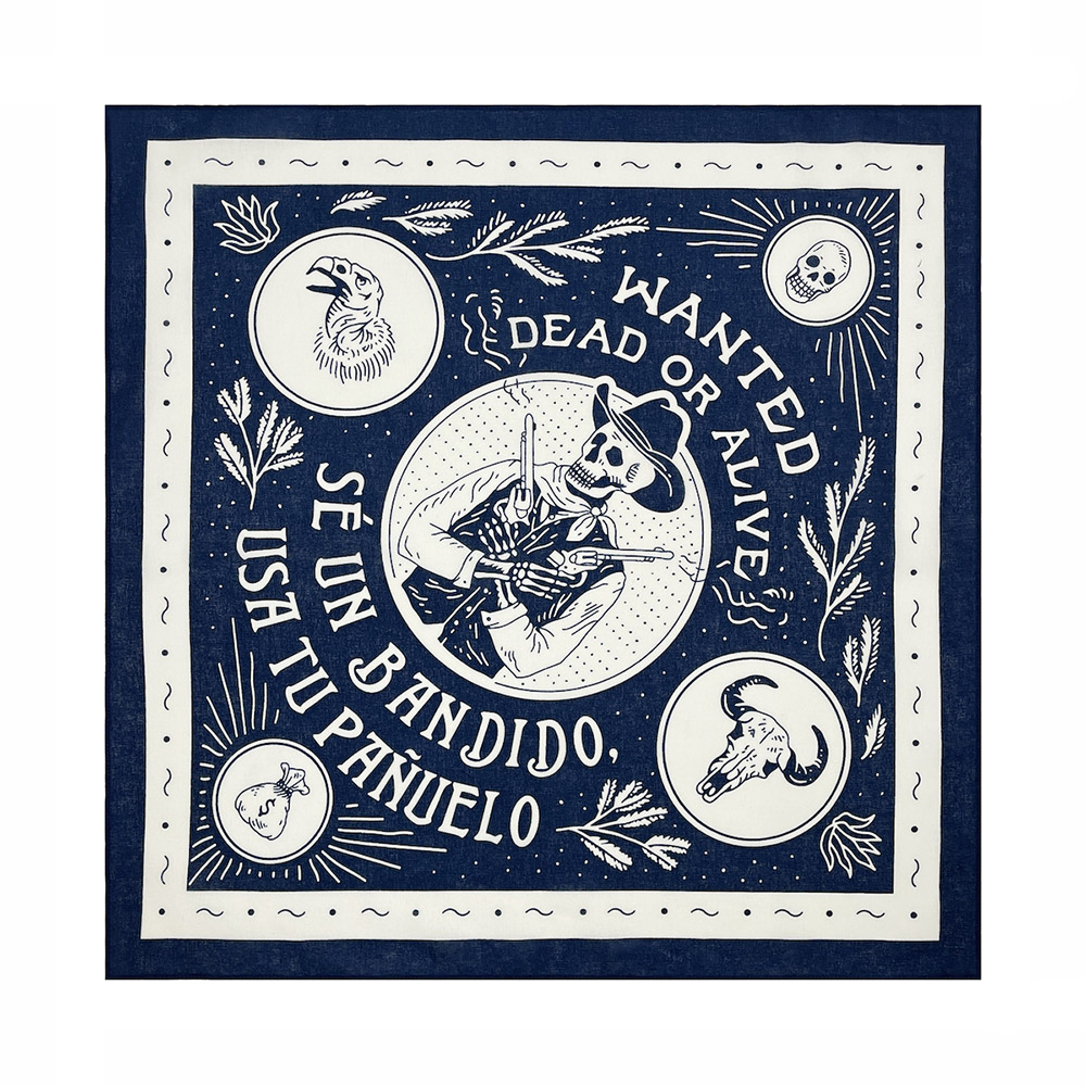 Crânio impressão de alta qualidade hip hop algodão lenço quadrado marinho masculino bandana cachecol bandana paisley presentes para meninos/meninas