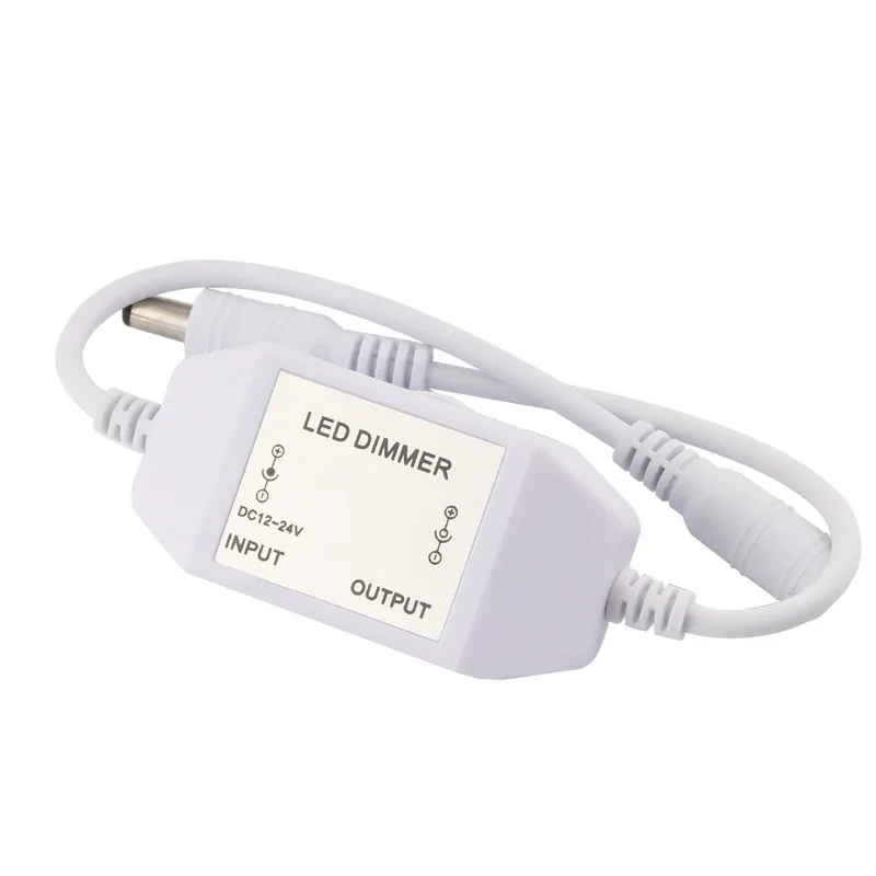 Dimmer LED Regolatore luminosità Regolatore Dimmer LED monocolore Luce di striscia DC 12V 24V Dimmer LED Nero Bianco