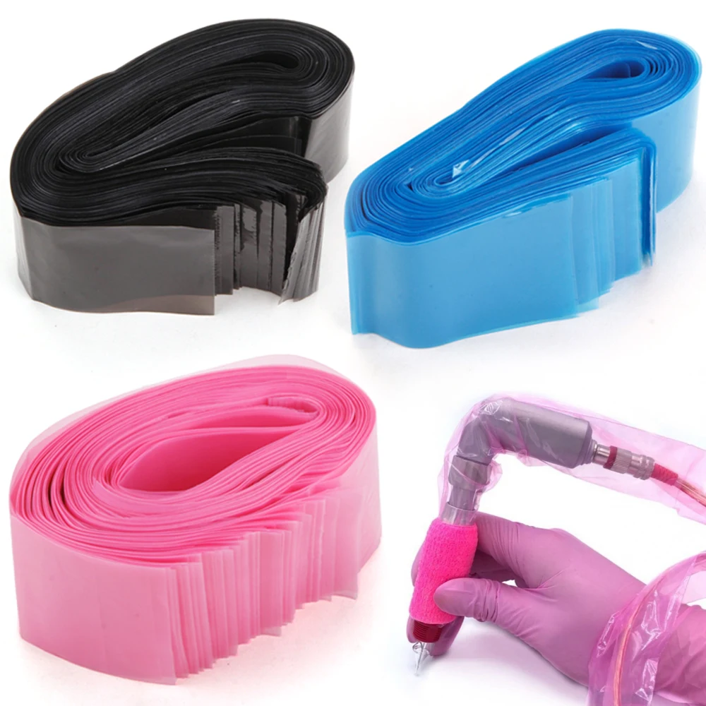 100Pcs Tattoo Clip Cord Abdeckungen Einweg Tattoo Clip Cord Ärmeln Abdeckungen Versorgung Tattoo Maschine Zubehör Schutz Taschen