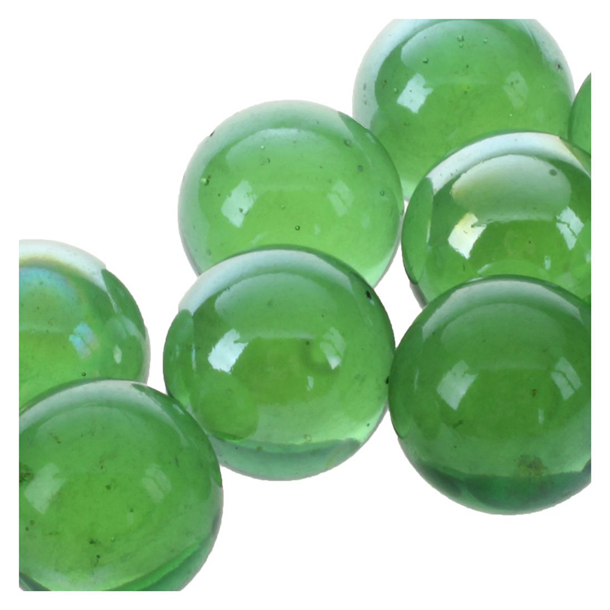 BAAU 80 Pcs Marbles 16mm Glass Marbles Knicker Glass Balls Decoration Color Nuggets Toy Green