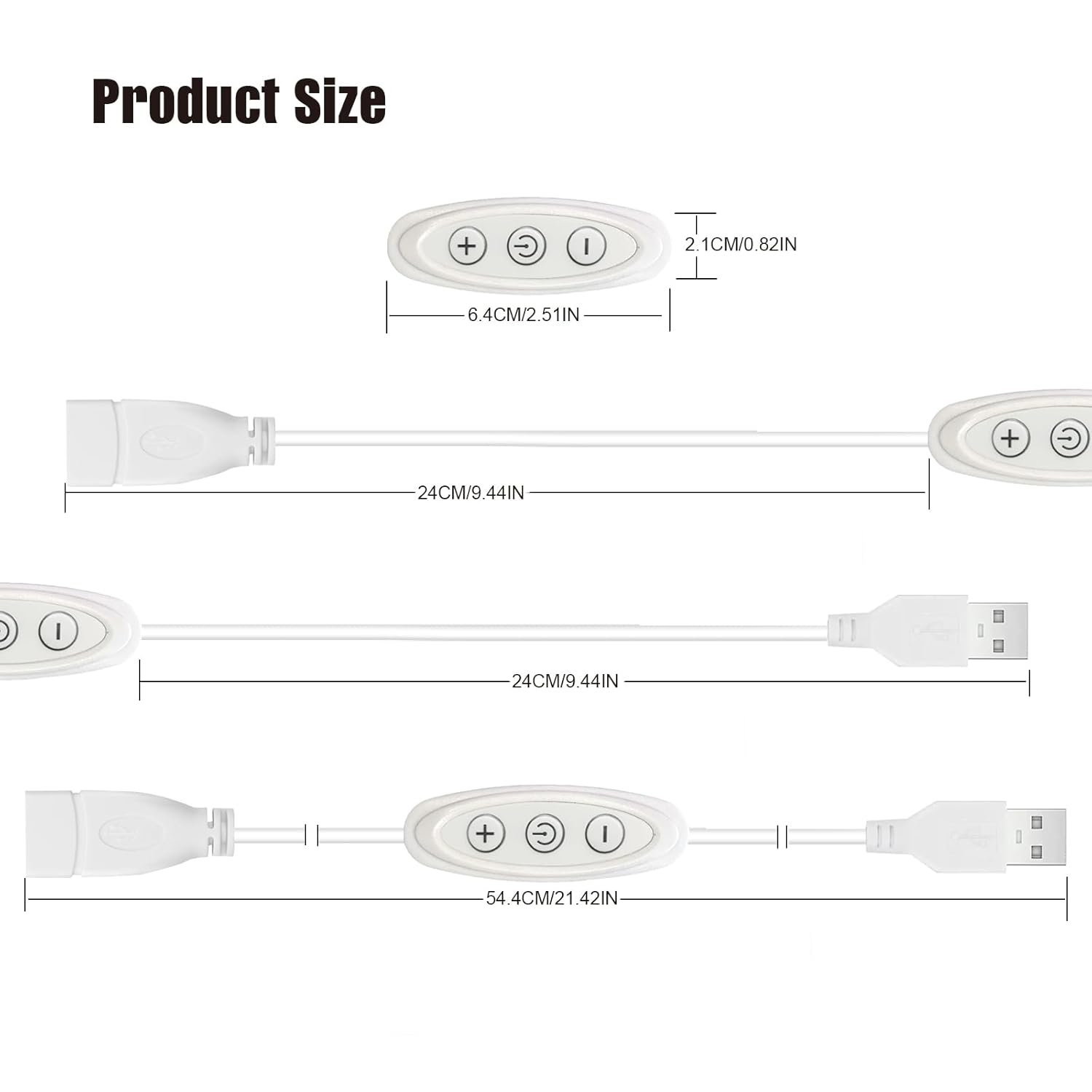 3KEY USB Dimmer Switches 5V 2A 8-level dimming