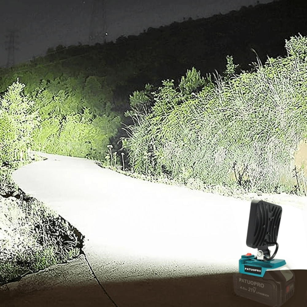 53 LED Cordless Work Light Protable Home Spotlight Handheld Rechargeable Repair Flashlight For Makita 18V Battery (No Battery)