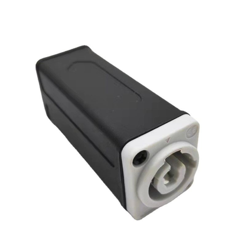 Conector de acoplador powercon, 4 unidades, fonte de alimentação, cabeça de extensão para luz de palco, luz led dmx512, conector de alimentação de luz