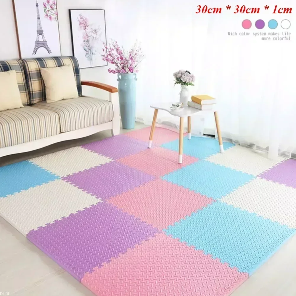 Anti-Slip Thickening Puzzle Mat, Carpet for Baby, Jogo para o quarto das crianças, Jogar atividade, Sala, Bedroom, 30x30x1.0cm