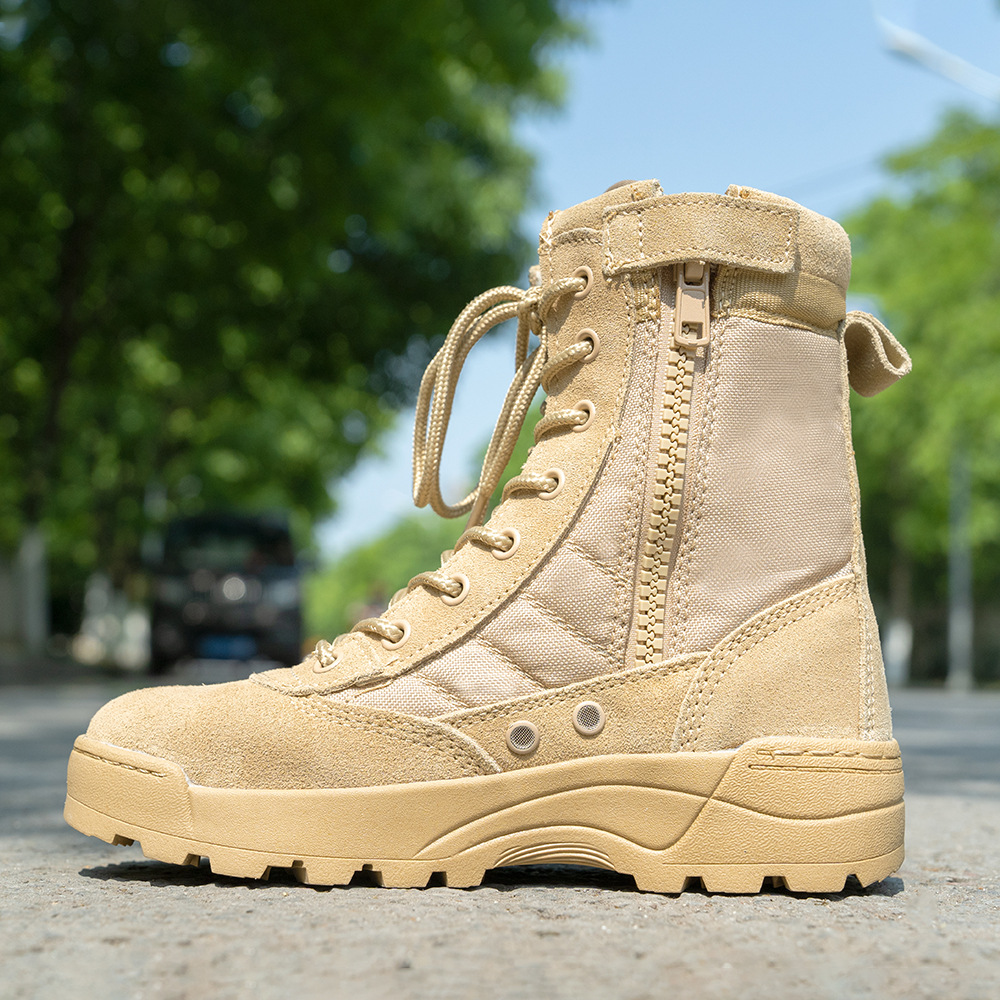 Bottes de randonnée militaires en plein air pour enfants et adultes, chaussures de sport, bottes d'entraînement de l'armée, bottes de saut, camp d'été, grande taille 27-46