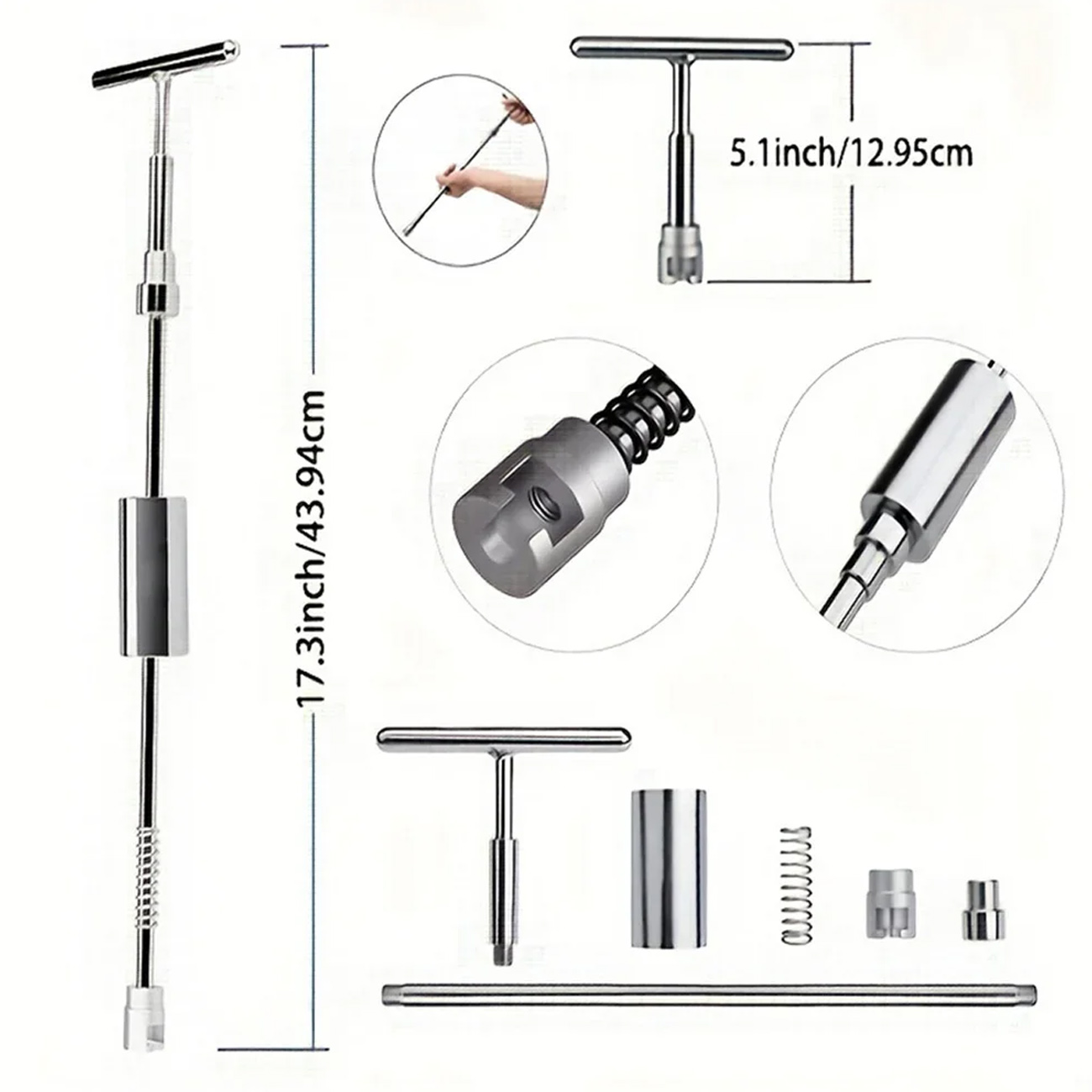 Auto Dent Remover Reparatur Werkzeuge Paintless Slide Hammer T-bar Dent Puller Saugnapf Dent Puller für Auto Körper Hagel schaden