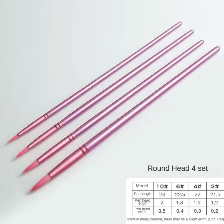 Aquarell-Pinsel-Set, spitz, rund, flach, Kopf, weiches Haar, Anfänger, Kunst, Student, handgezeichnetes Aquarell-Nylon-Malmaterial