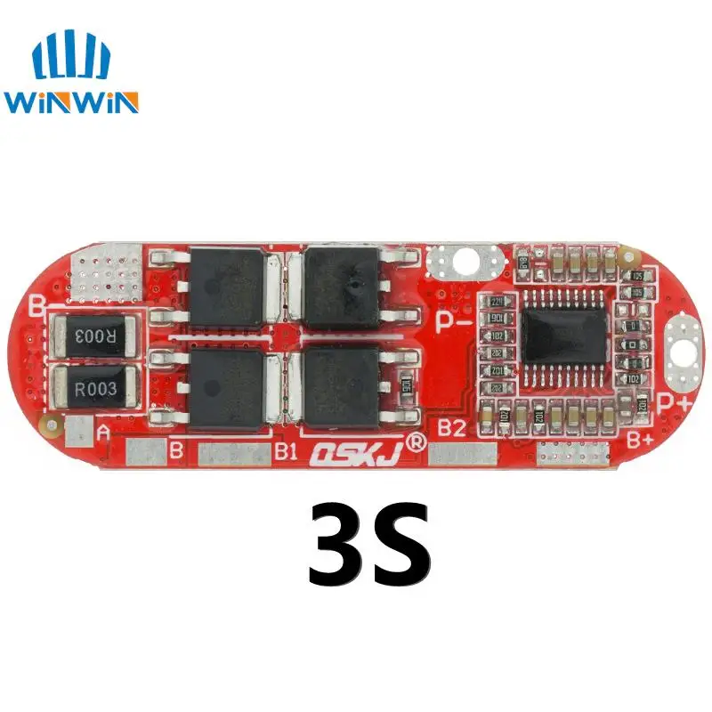 BMS 1S 2S 10A 3S 4S 5S 25A Bms 18650 Li-ion Lipo batería de litio módulo de placa de circuito de protección Pcb Pcm 18650 Lipo Bms cargador