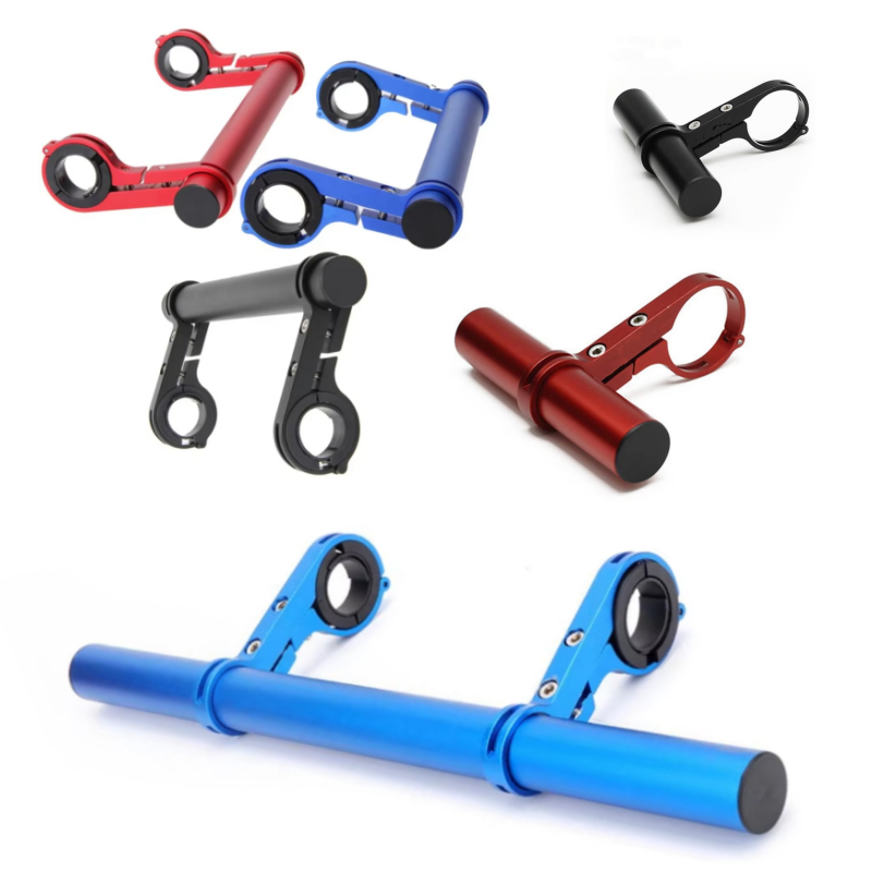10/20/30CM Aluminum Alloy Bicycle Handlebar Extender Bike Front Light Bracket Lamp Flashlight Bracket Accessories