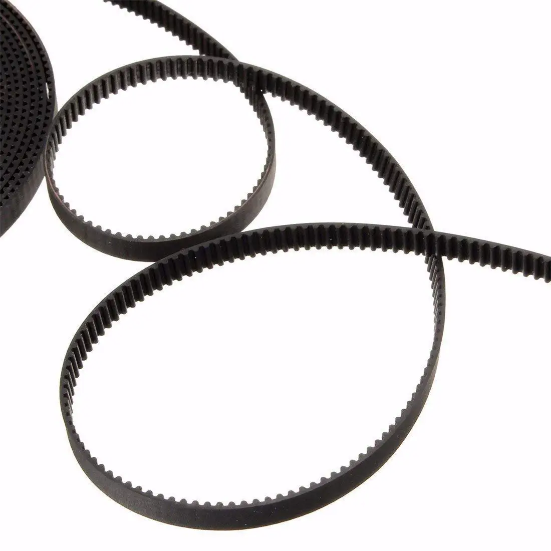 Correia dentada gt2 de impressão 3d, correia dentada aberta gt2 2mm passo 6mm largura fibra de vidro de borracha adequada para reprap prusa mendel rostock