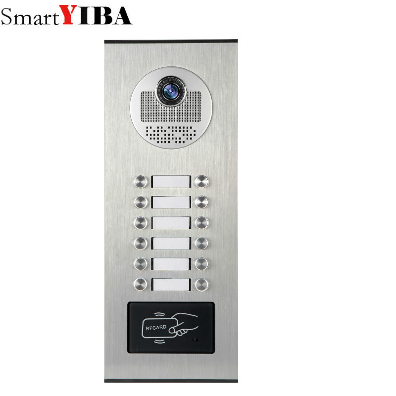 2 ~ 12 unidades apartamento vídeo porta telefone câmera intercom ir visão noturna campainha para 2/3/4/6/8/10/12 unidades apartamento adequado