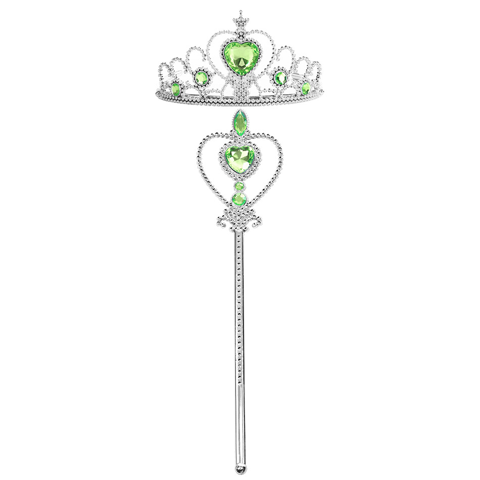 Crianças strass tiara coroa e varinha mágica com glitter cabeça de cristal argola jóias acessórios para o cabelo para meninas adolescentes presente aniversário