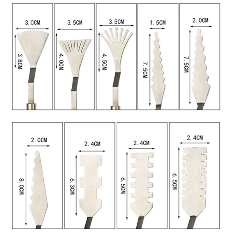 Scraper Knife Texture Painter Palette Oil Mix Scrape Artist Art Draw Spatula Drawer Watercolor Student Pigment Paint Tool