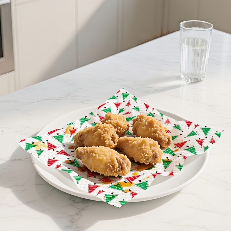 Christmas Kitchen Paper, Disposable Kitchen Cleaning Dual - Christmas Home Cleaning Tools, Christmas Decorative Paper Towels