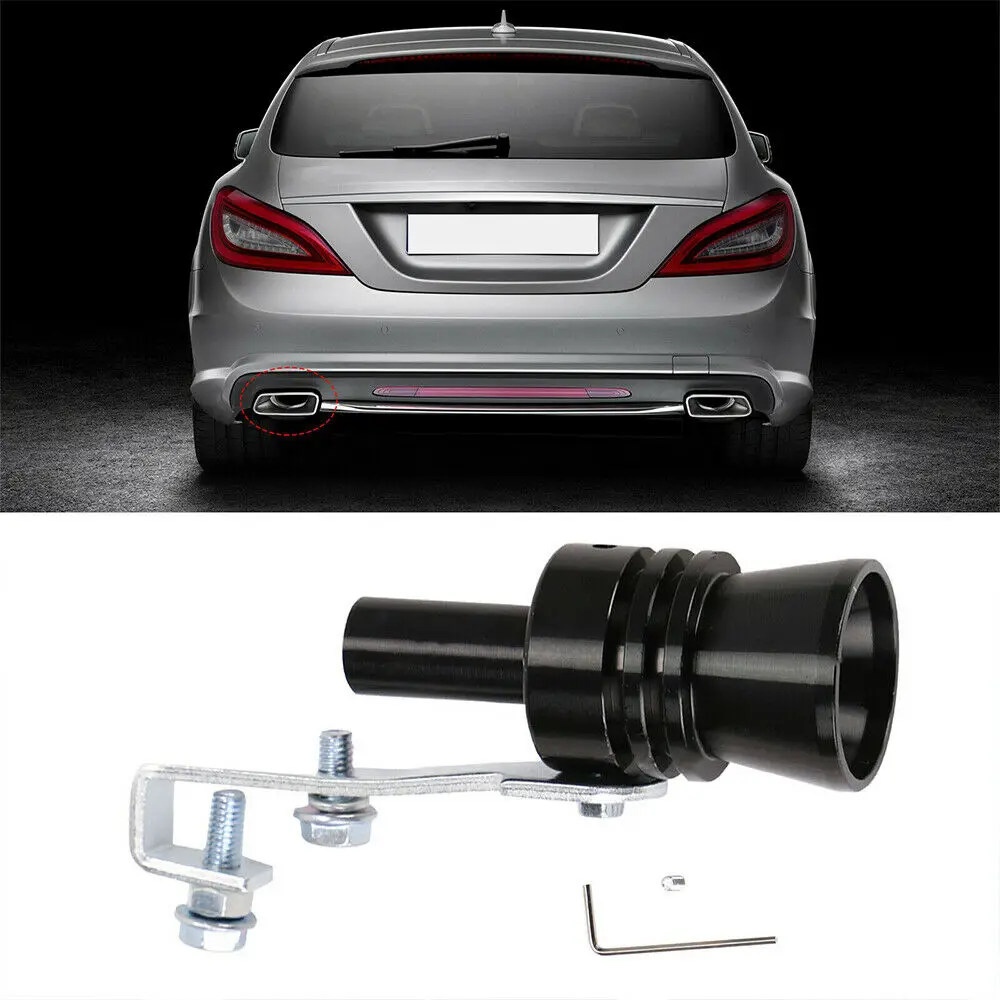 1 pçs turbo som endrohr auspuff turbopfeife tubo apito simulador de sopro para motocicleta modificação do carro tubo escape xl