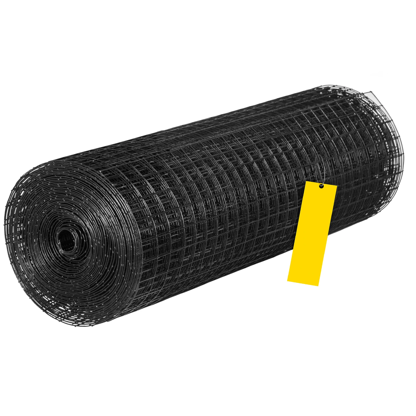 SucceBuy geschweißter Drahtzaun, Vinylbeschichtetes Huhn-Kaninchen-Netz, 1 x 1 Zoll, 16 Gauge, 24 Zoll x 50 Zoll/24 Zoll x 100 Zoll/36 Zoll x 50 Zoll, schwarzes Hardware-Tuch und Netz