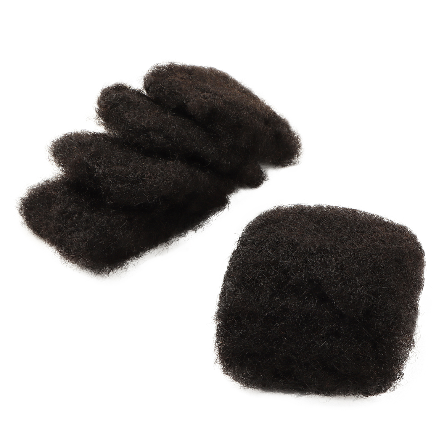 アフロ-ドレッドヘア,人間の髪の毛,自然な色,元の色,編み込み用,1パック,30g, 1個