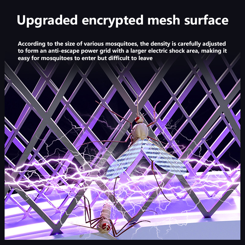 Matamoscas eléctrico Xiaomi de 3000V, matamoscas recargable 2 en 1, matamoscas automático multifuncional para el hogar