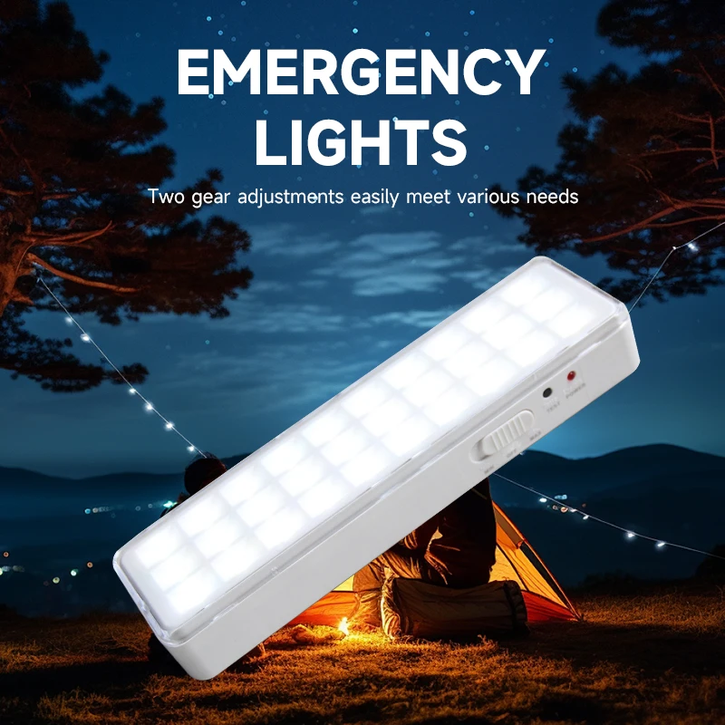 LED Emergency Light Rechargeable Portable Indoor Fire Fighting Lamps Wall-mounted Home Lights 30LEDs Exit Lamp Camping Lantern