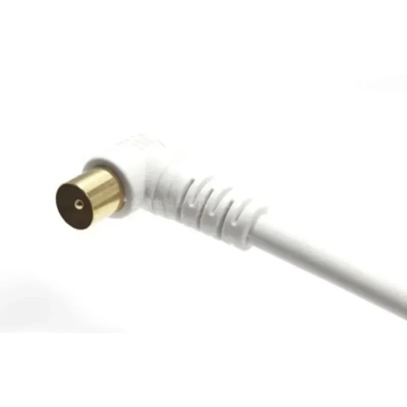 5 メートル 3 メートル 1.5 メートル RF RG6 クワッドシールド CL2 同軸アンテナ衛星ケーブルテレビ付き 90 度右エンジェルオス - ストレートオスコネクタ