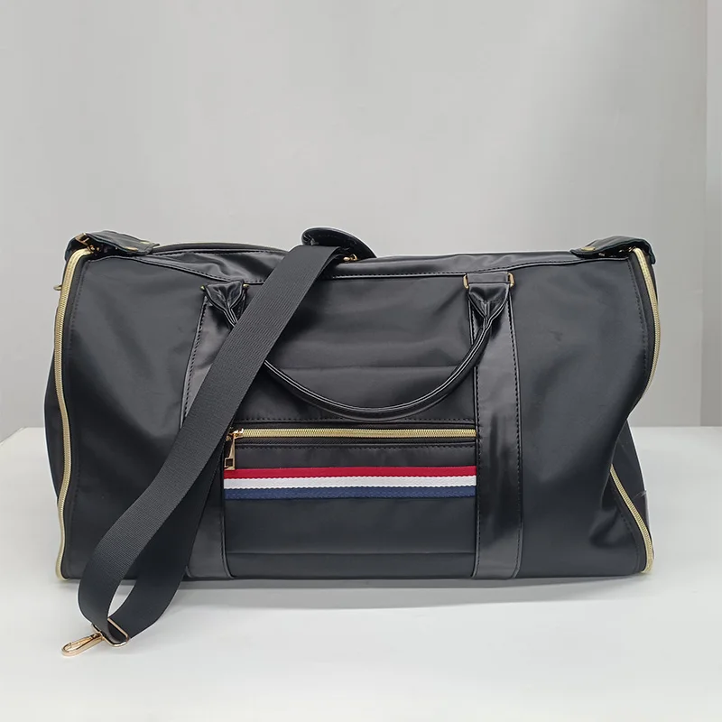 Geestock 2 em 1 mochila de vestuário para viagem dobrável saco de armazenamento de terno à prova dwaterproof água pu sacolas de viagem grande capacidade saco de fim de semana