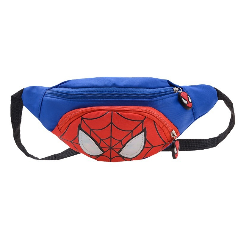 Disney Cartoon Spider-Man cintura saco para crianças, meninos, bonito, novo