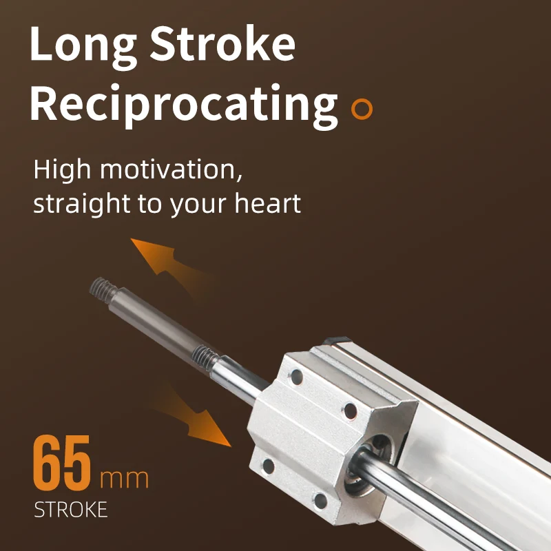 New Reciprocating Mini Telescopic Linear Actuator 39mm 45mm 65mm Stroke Adjustment Angle Reciprocating Cycle Mechanism Motor