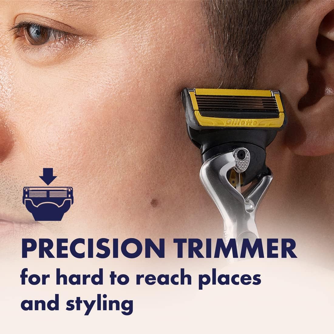 Gillette ProGlide Shield Razor for Men Handle Blade Refills Double Lubrications Flexball Handle Smooth Cutting Hair Razor