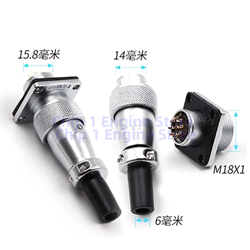 Für WEIPU WS16 TQ+Z 2 3 4 5 7 9 10-poliger Stecker Buchse Metall wasserdichter Stecker LED-Stromkabel Kabelstecker