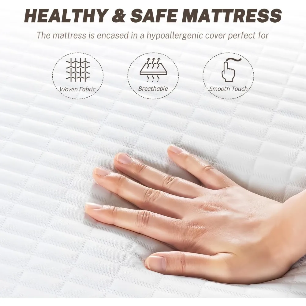 Full Size Mattress for Pressure Relief & Cooler Sleep, CertiPUR-US Certified, 10 Inch Medium-Firm Gel Memory Foam Mattress