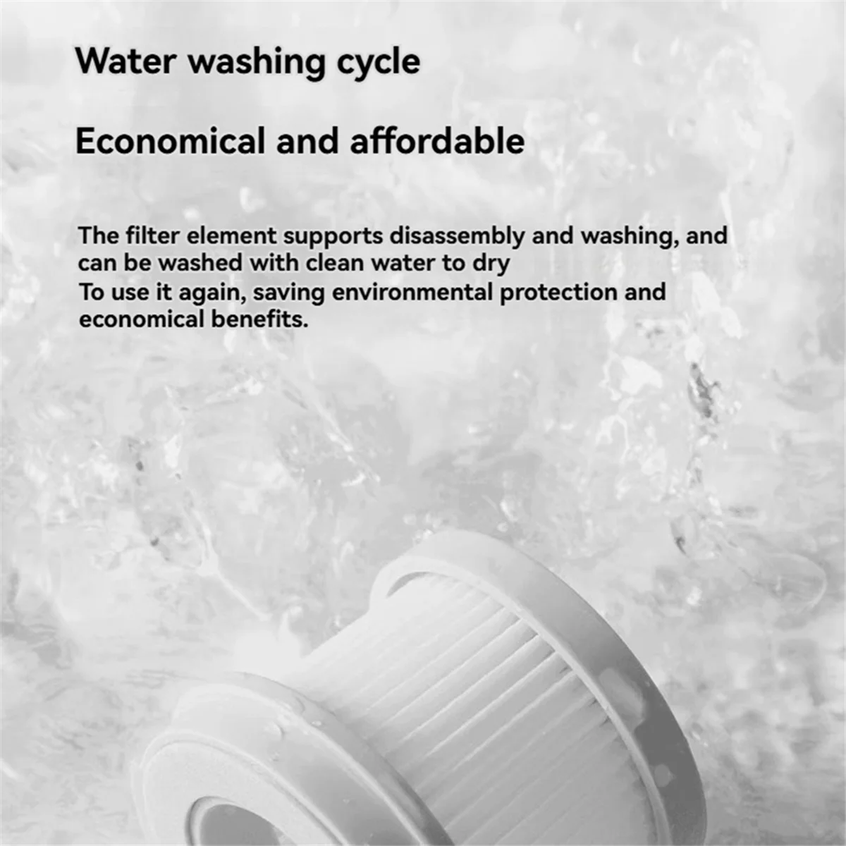 A78E-4pcs MJCMY02DY Filter Element for Xiaomi Wired Mite Remover 2 Washable Filter Element