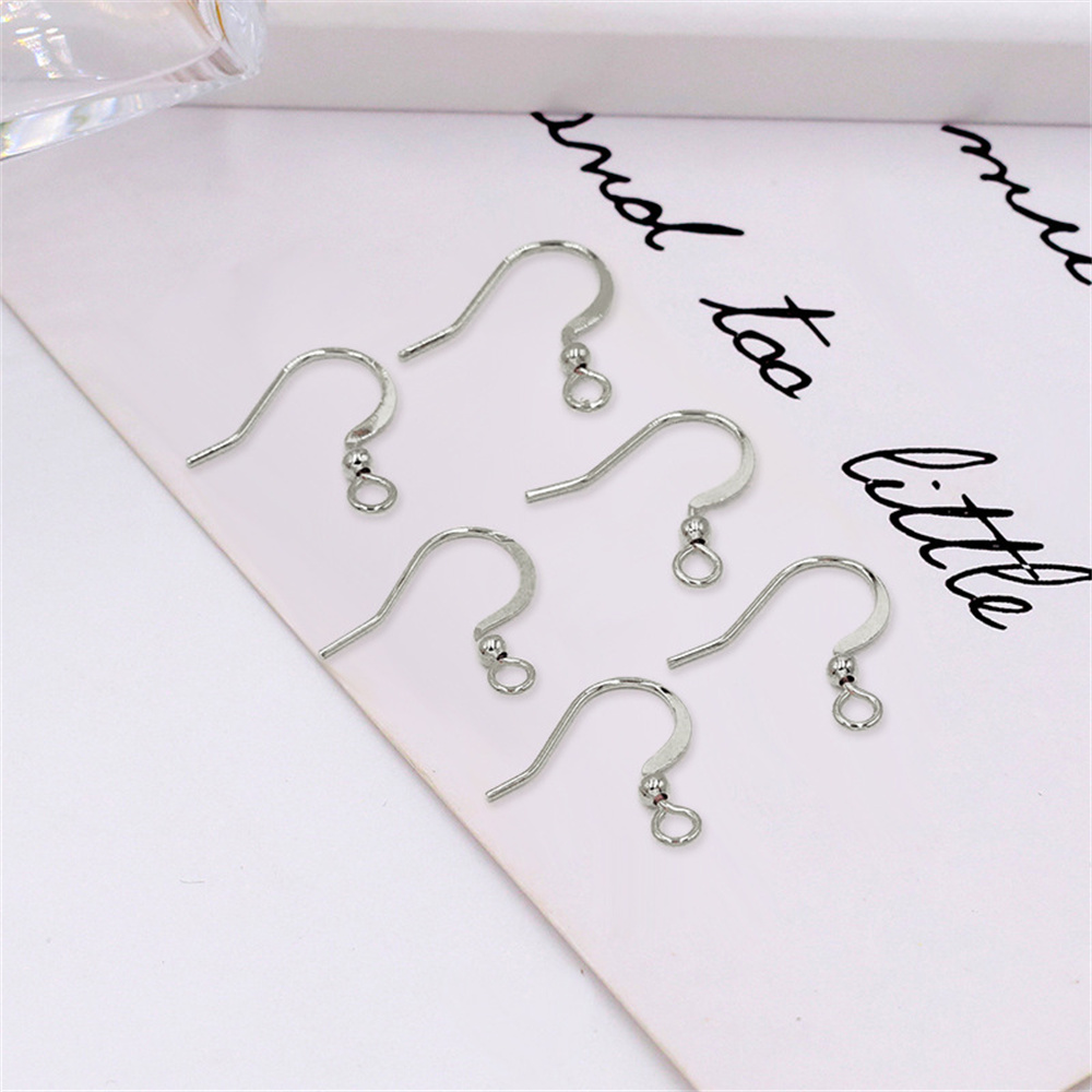 50 pçs de aço inoxidável hipoalergênico brinco ganchos 17*20mm cor ouro brinco fecho fio diy jóias fazendo descobertas acessórios